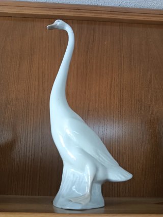 Figura de porcelana Nao Cisne Blanco