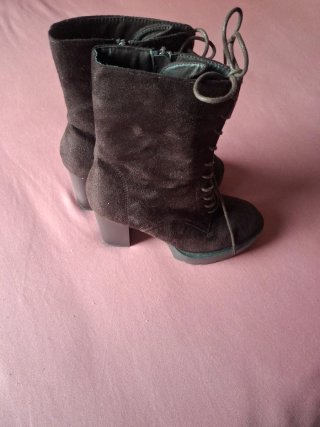 Botines marrones tacón alto