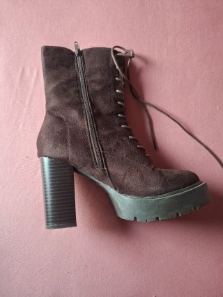 Botines marrones tacón alto