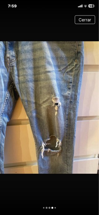 Pantalones vaqueros Zara hombre T/44 rotos