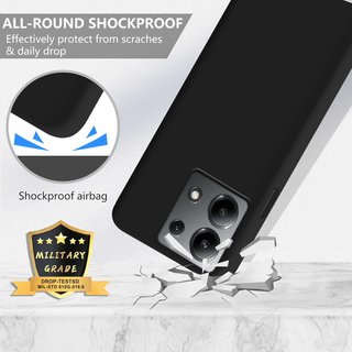 Custodia con cordino per Xiaomi Redmi Note 13 5G, nera