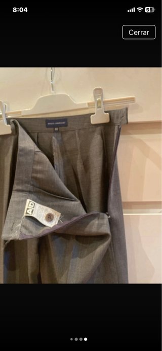 Pantalones Adolfo Dominguez Talla S Gris