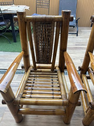 Poltrone di bambù esotico