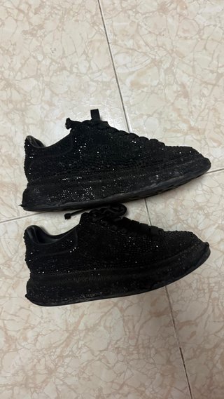 Alexander McQueen Zapatillas Diamantes Negras