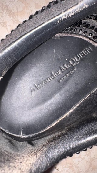 Alexander McQueen Zapatillas Diamantes Negras