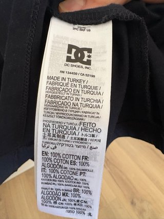Camiseta DC Shoes Negra Talla s