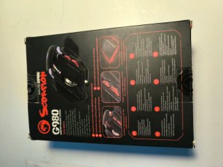 Mouse da Gaming SCORPION G980 Nero/Rosso