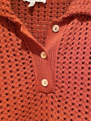 Polo crop  traforata tg.42 EDITED Made in Spain