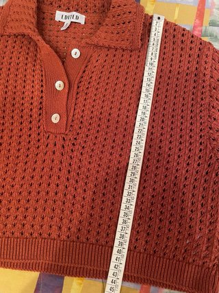 Polo crop  traforata tg.42 EDITED Made in Spain
