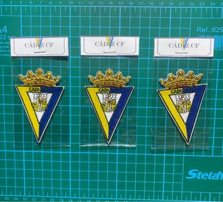 Pack 3 Escudos Cádiz CF Termoadhesivo