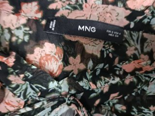 Blusa Mango Talla S Estampado Floral