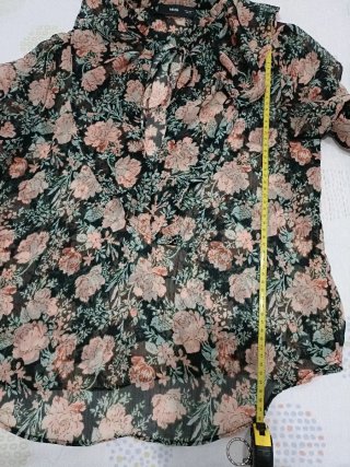 Blusa Mango Talla S Estampado Floral