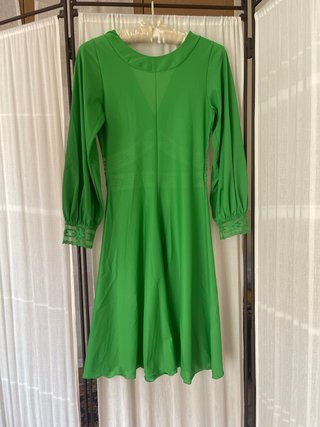 Camicetta da notte vintage anni '70 verde