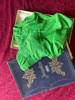 Camicetta da notte vintage anni '70 verde