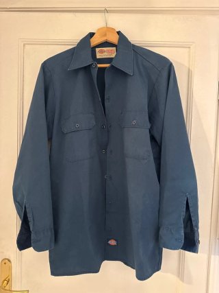 Camisa Dickies Talla L Azul Vintage