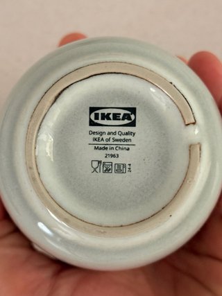Tazas Ikea Gladelig Cerámica Gris Dorado