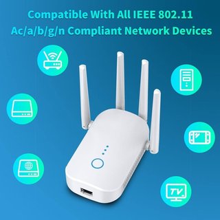 Repetidor WiFi Doble Banda 1200 Mbps · NUEVO