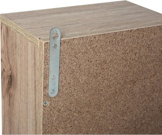 Armario Colgante para el Baño con Estante, Espejo y 2 Estantes, Espejo de Baño Contenedor Instalación en Pared, Gris y Roble, 57 x 14.2 x 49.2cm