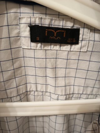 Camisa Naf Naf Cuadros Blanca Talla s