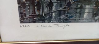 Quadro completo  soggetto Parigi Arco di trionfo