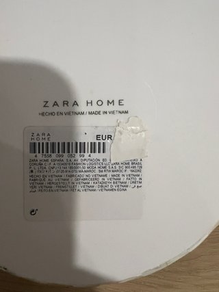 Caja redonda Zara Home madreperla