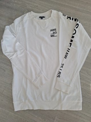 Sudadera NA-KD Blanca Talla M