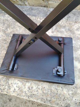 Banqueta Plegable Negra
