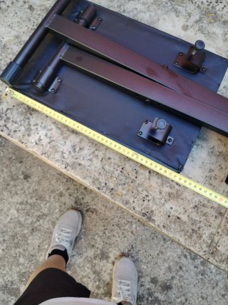 Banqueta Plegable Negra