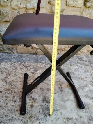 Banqueta Plegable Negra