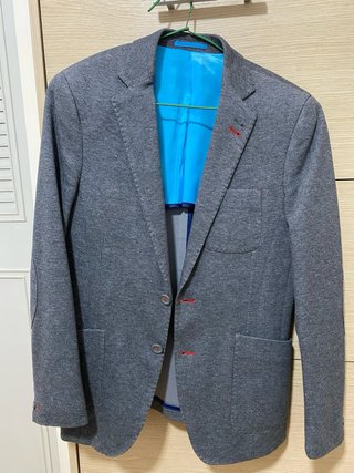 Americana gris jaspeado de algodón Fórmula Joven
