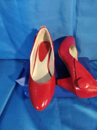 Zapatos de tacón rojos mujer talla 36
