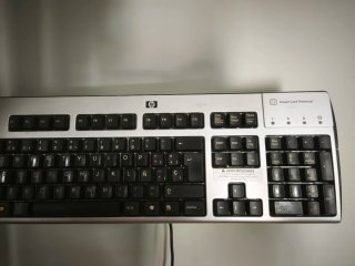 Teclado HP Lector Tarjetas DNI