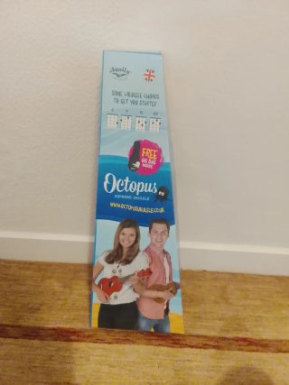 Ukelele Octopus Soprano negra con funda