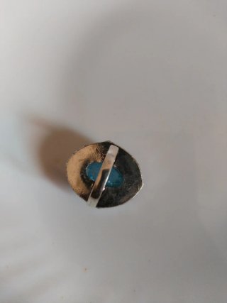 Anello Druzy Turchese Argento 925