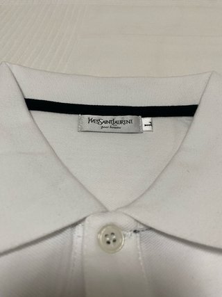 Polo Yves Saint Laurent Vintage Righe Blu
