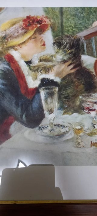 Quadro donna con cane