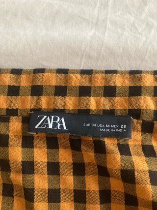 Falda cuadros amarilla y negra Talla M