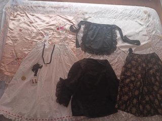 Traje Baturra Niña Blanco y Negro