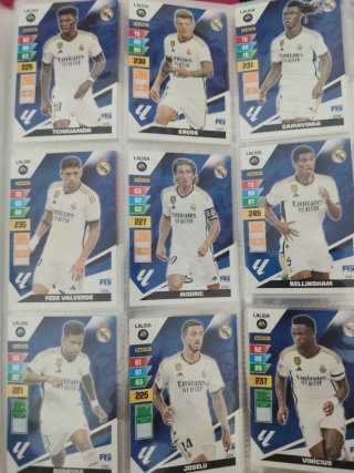 Cartas Fútbol Real Madrid 2024/2025