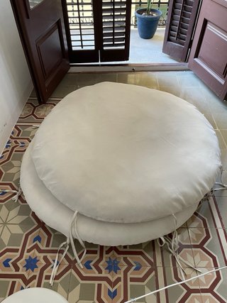 Sillón Papasan Exterior Bambú. 2 disponibles