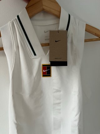 Camiseta Tenis NikeCourt Slam Mujer Blanca talla S
