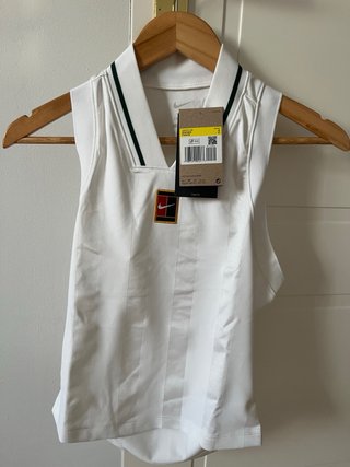 Camiseta Tenis NikeCourt Slam Mujer Blanca talla S