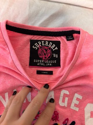 Camiseta Superdry Rosa Talla S