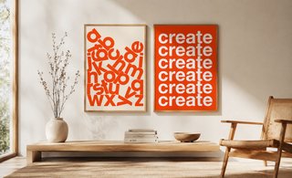 2 Posters Tipografía A3