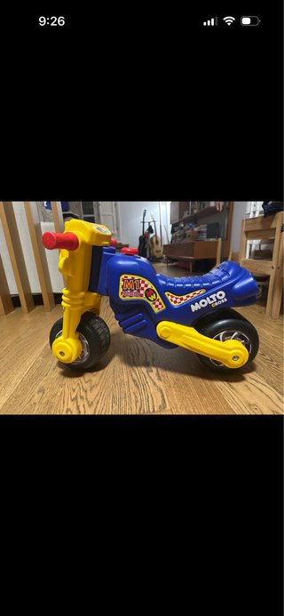 Moto correpasillos Molto M1 Azul y Amarillo