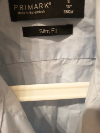 Camisa Primark Slim Fit Azul Talla S