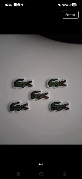 5 Parches de Cocodrilo thermoadhesivo