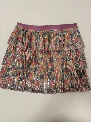 Falda niña Sfera lentejuelas multicolor