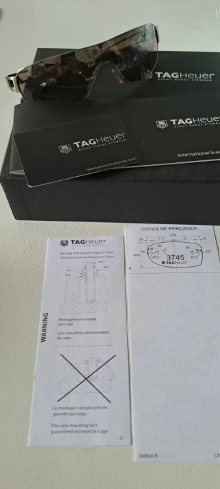 Occhiali TAG Heuer Argento/Marrone