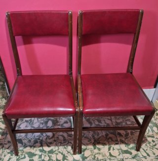 SET DI TRE SEDIE MID CENTURY